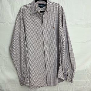 Ralph Lauren Polo Mens Yarmouth 16 1/2 34/35 Button Down Long Sleeve Shirt White